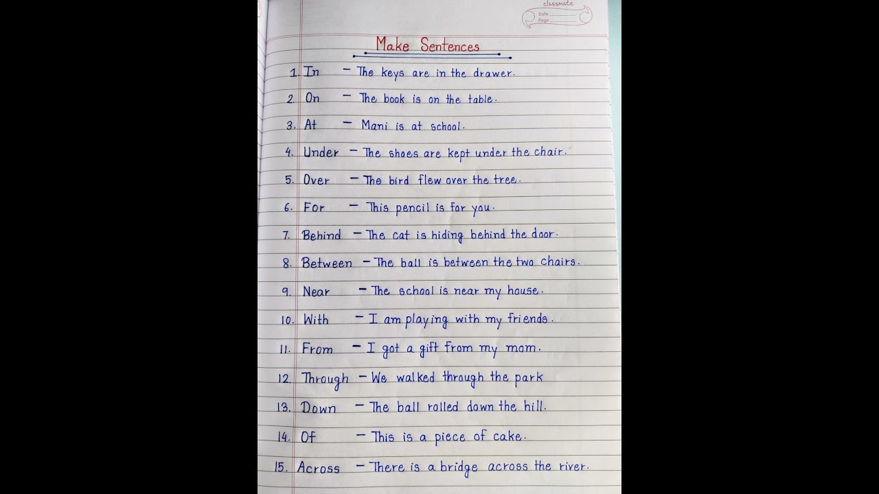 Make Sentences In English | Sentence Making | Handwriting ✍️