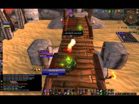 Destro Warlock/Rogue vs. Destro Warlock/Resto Druid arena pvp 5.2 Win