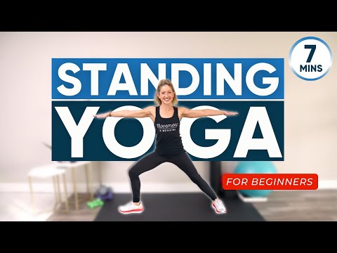 7 minute standing yoga for beginners (FEELS SO GOOD!!)