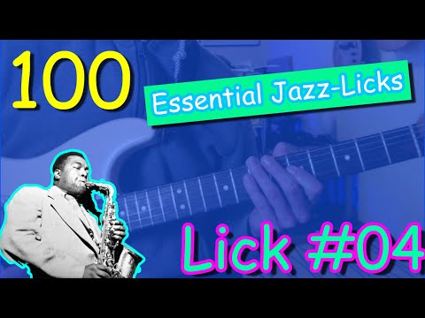 100 essential jazz-licks - lick #04 (guitar lesson with tablature)