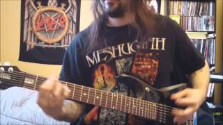 Meshuggah - Soul Burn - guitar cover - Full HD