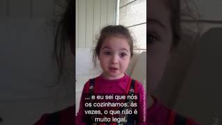 Criança vegana explica seus motivos