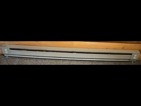 Removing old baseboard heater from the 90's