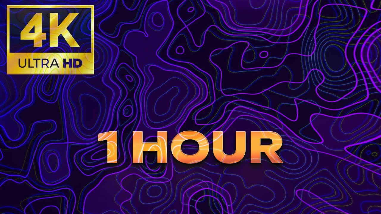 Purple Abstract Waves Live Wallpaper 4K | Relaxing 1 Hour Loop for Desktop & Wallpaper Engine