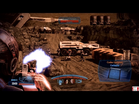 Mass Effect 3 Walkthrough Part 2 - Fem Shep - Cerberus Attacks Mars