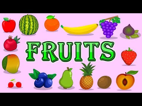 Learn Fruits name in English | color animation | Educational videos preschool | kid2teentv Video