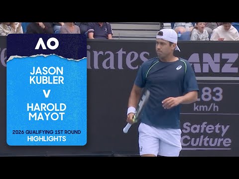 Jason Kubler v Harold Mayot Highlights | Australian Open 2026 Qualifying First Round