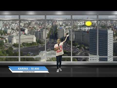 KARINA FURNICA ne prezintă vremea - Proiect Meteo cu Daniel Nițoiu la Școala TV Dicție.ro