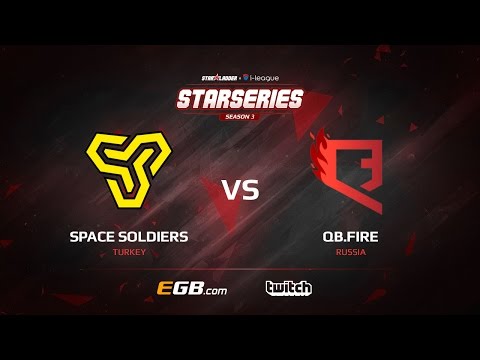 [EN] Space Soldiers vs QB.Fire, map 1 cobblestone, SL i-League StarSeries Season 3 Europe Qualifier