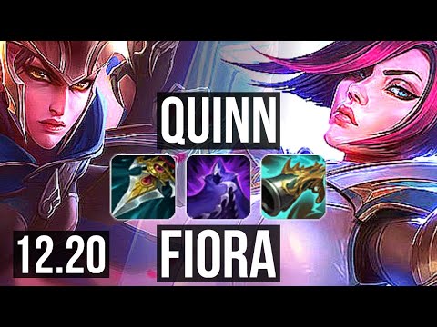 QUINN vs FIORA (TOP) | Rank 5 Quinn, 2.3M mastery, 1000+ games, 5/1/3 | EUW Grandmaster | 12.20