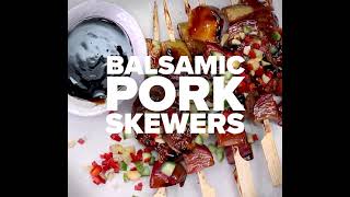 Balsamic Pork Skewers