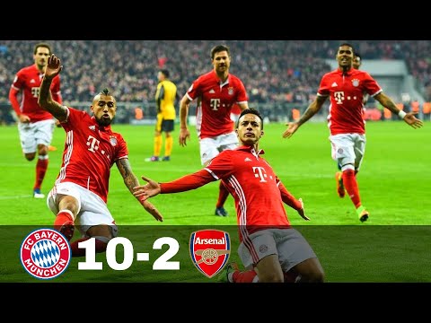 Bayern Munich vs Arsenal 10-2 - Goals & Highlights w\ English Commentary 1080p HD