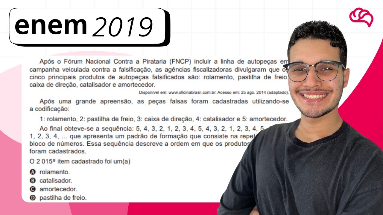 Resolução em Vídeo — Questão 155 ENEM 2019