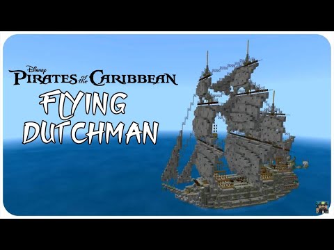 Minecraft Tutorial: How to Make an Pirate Ship (Flying Dutchman) Minecraft Pirate Ship Tutorial