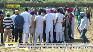 Chakk Sarai (Ludhiana) Kabaddi Tournament 2 Mar 2017