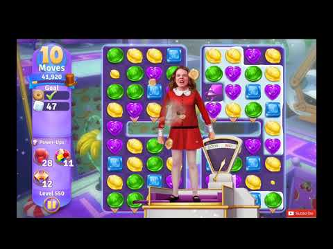 Wonka's World of Candy Level 550 NO BOOSTERS - A S GAMING ✔