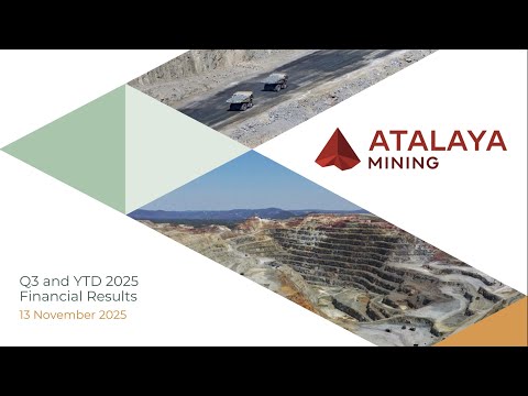 ATALAYA MINING COPPER, S.A. - Q3 and YTD 2025 Financial Results