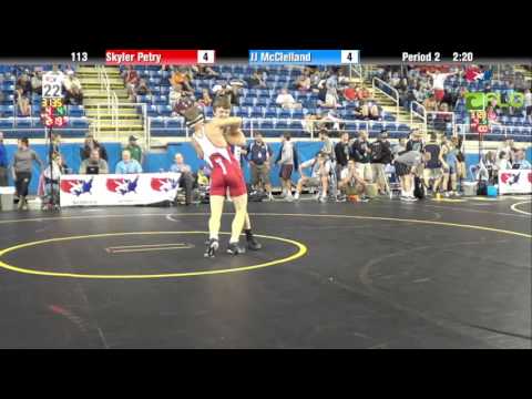 Junior 113 - Skyler Petry (Minnesota) vs. JJ McClelland (Wisconsin)