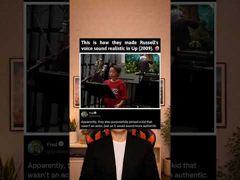 The voice actor for Russell had to be tricked into making him sound out of breathe