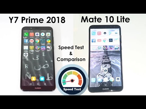 Huawei Y7 Prime 2018 Vs Mate 10 Lite Speed Test Comparison!