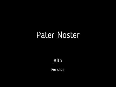 Choir/chór J. Świder - Pater Noster - Alto + score