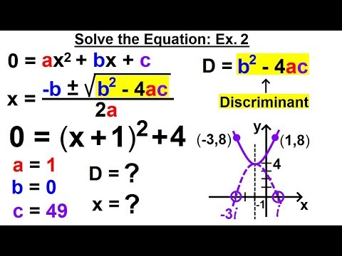Algebra Ch 27 The Discriminant 1 of 11 What is the Discriminant