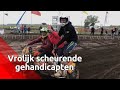 Verstandelijk gehandicapten scheuren mee op motorcross Made