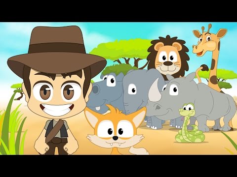  Wild Animals in Arabic for Kids - الحيوانات للأطفال - حيوانات الغابة باللغة العربية للاطفال