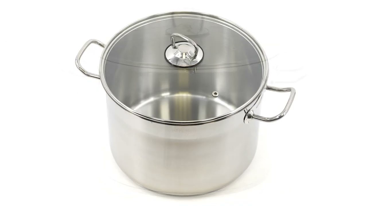 10 Litre Stock Pot With Glass Lid