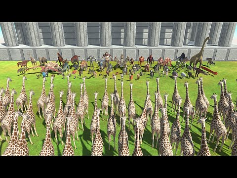GIRAFFE VS FACTION with same price - Animal Revolt Battle Simulator