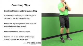 325. Dumbbell Goblet Lateral Lunge Step