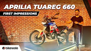 2024 Aprilia Tuareg 660 Walkaround | Seating Comfort, Features, Price & More | BikeWale