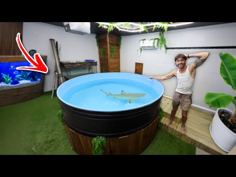 My NEW 1,000G Shark Pond is INSANE!! (In my Garage) 