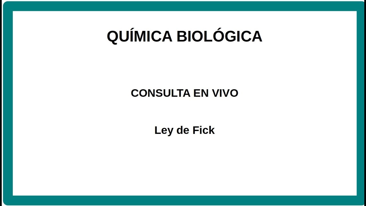 Ley de Fick