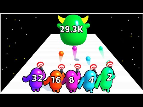 Fog Guys Run and Gun 2048 - Gameplay Walkthrough - Levels 21-25 |update  1.0.4|