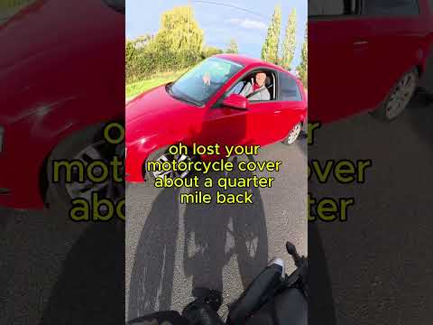 the driver was surprise when the motorcyclist found this under his car #shorts