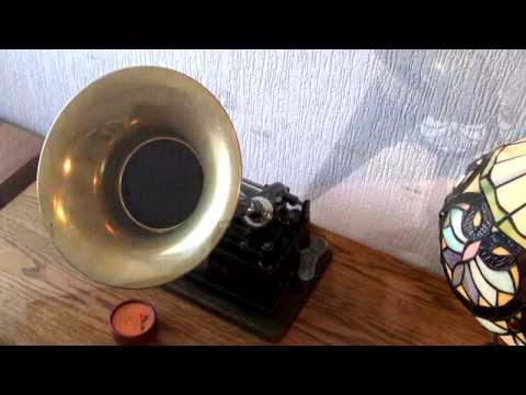 Edison Gem Phonograph playing Frozen Bill