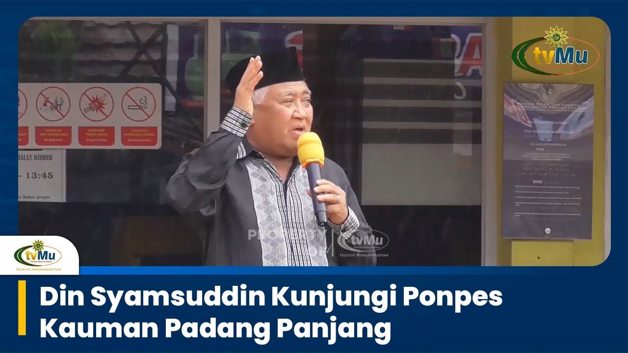 Din Syamsuddin Kunjungi Pondok Pesantren Kauman Padang Panjang