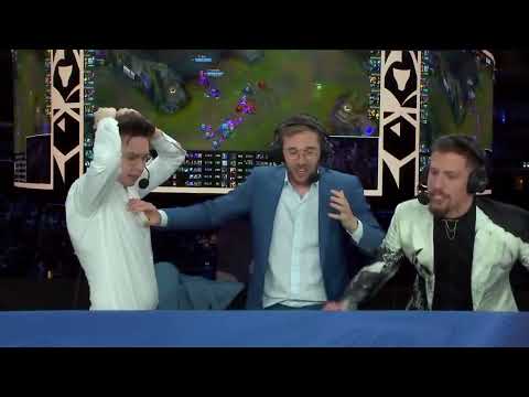 Camera showing casters reaction in T1 vs DRX Baron steal
