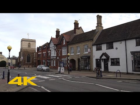 Shefford Walk: Town Centre【4K】