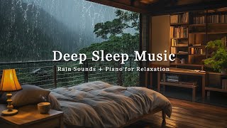 Warm Bedroom with Soothing Piano & Rain Sounds for a Quiet Night - Reduce Anxiety and Help You Sleep