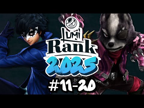 Top 50 Smash Ultimate Players: LumiRank 2025.1 #11-20