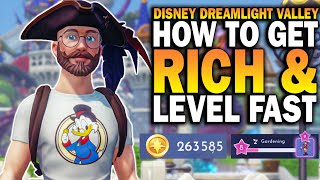 Disney Dreamlight Valley - How To GET RICH & LEVEL FAST! Dreamlight Valley Money Guide