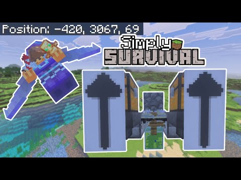 How To Make A Very Simple ELYTRA LAUNCHER -Sky Limit in 0 Seconds-PS,Xbox,Switch,Pc,MCPE