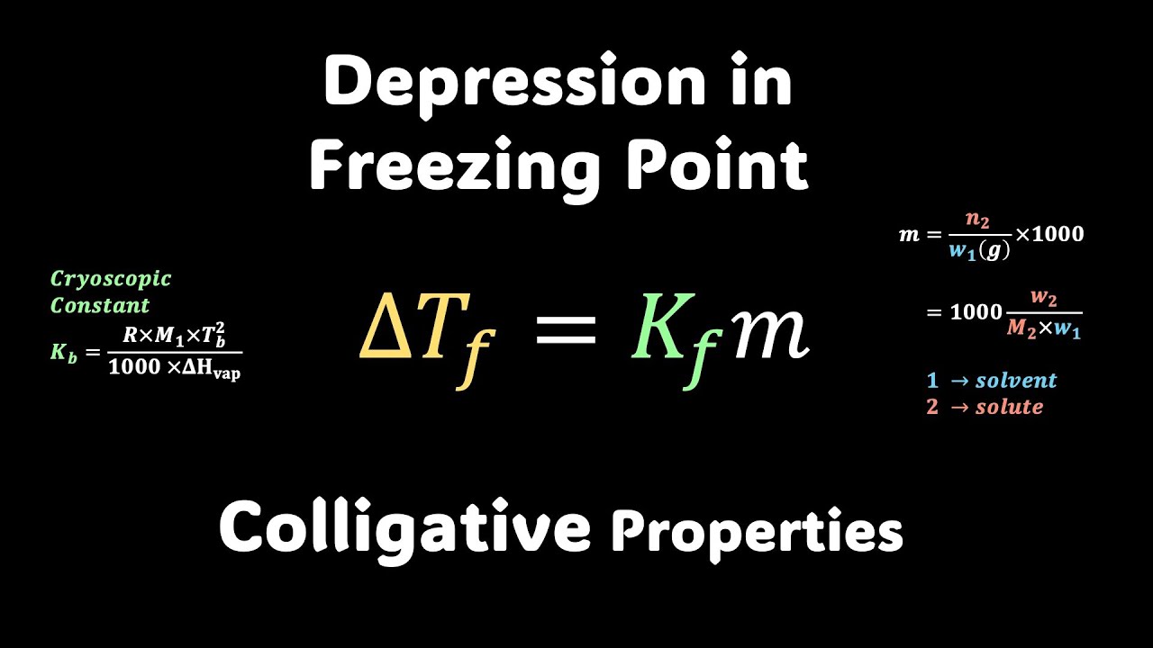 Depression in Freezing Point | Solutions | Grade 12 | Chemistry | Khan Academy
