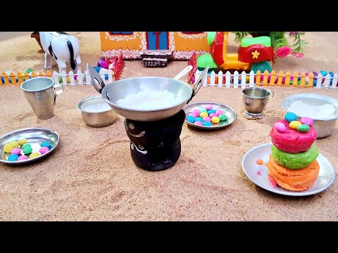 Satisfying Miniature Rainbow Cake Design