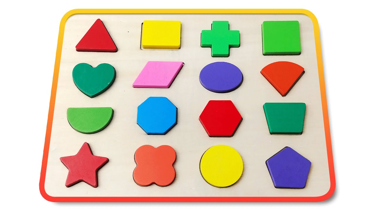 Shapes Learning Puzzle For Kids 🔺🟩 | Learning Shapes Name For Toddlers 🔵🔶 | Shapes Activity Puzzle ⭐