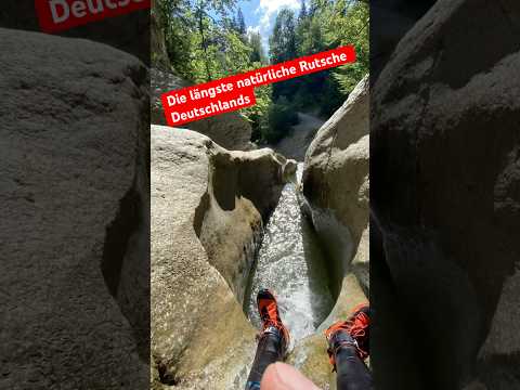 Die längste natürliche Rutsche Deutschlands In der Starzlachklamm #canyoningallgäu #canyoning