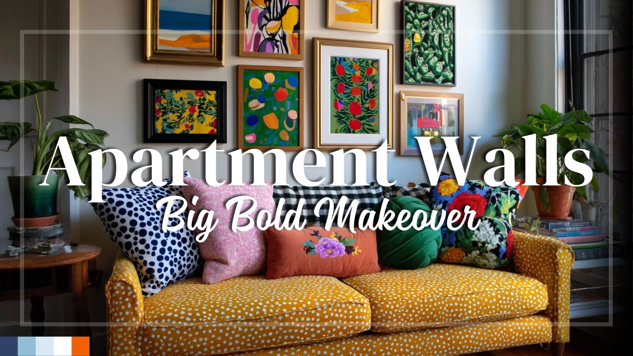 Renter-Friendly Maximalist Gallery Wall: Bold Transformation for Any Apartment!