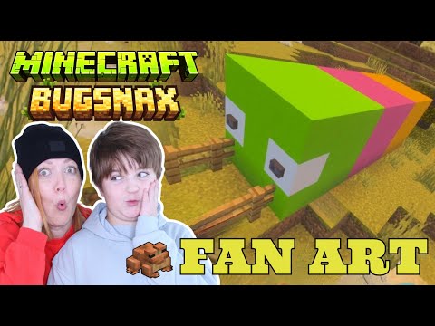 Minecraft: Bugsnax Fan Art in The Frog City | Kids Gaming with Ima and Jessy